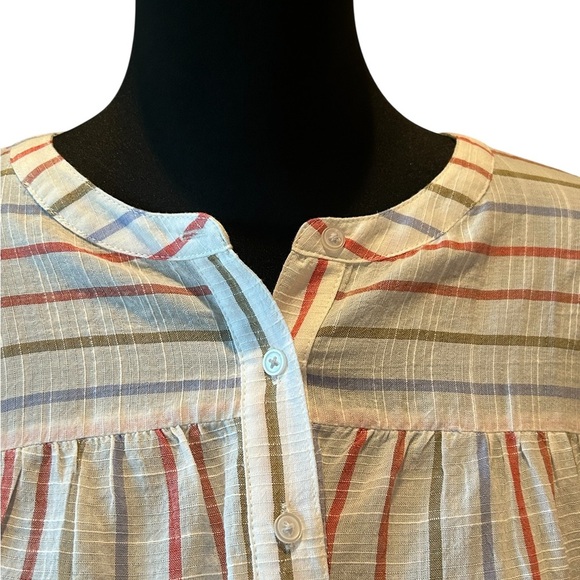 NWT LOFT Outlet Striped Pintuck Blouse | Size S - Picture 6 of 7